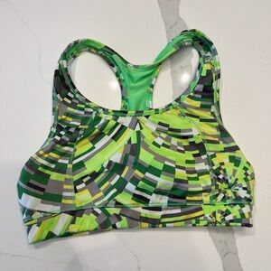 Calvin Klein Green Mosaic Women's Swim Top